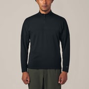 パワードライ ハーフ ジップ プルオーバー Power Dry Half Zip Pullover GM41340P ブラック(BK) Sサイズ [アウトドア カットソー メンズ]