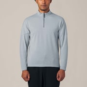 パワードライ ハーフ ジップ プルオーバー Power Dry Half Zip Pullover GM41340P ベイパーグレー(VG) Lサイズ [アウトドア カットソー メンズ]