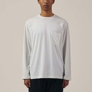 グラフィック ロングスリーブ Tシャツ Graphic L/S T-shirt GM60306P ホワイト×バーミリオンオレンジ(WO) Mサイズ [アウトドア カットソー メンズ]