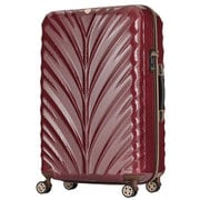 スーツケース 旅行日数目安:5~7泊 83L TSAロック搭載 PCファイバー軽量ファスナーキャリー ワインレッドカーボン 8700-70-WRCB