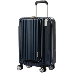 スーツケース 旅行日数目安：1～2泊 36L TSAロック搭載 機内持ち込み可 キャスターストッパーファスナーキャリー ネイビー 6211-49-NV