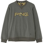 621-1262002-020 [PING ビッグロゴ スウェット クルーネック プルオーバー メンズ 3Lサイズ グレー]