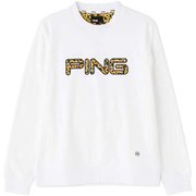 621-1262002-030 [PING ビッグロゴ スウェット クルーネック プルオーバー メンズ 3Lサイズ ホワイト]