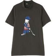 621-1268002-021 [Mr. PING 半袖 モックネック カットソー 3Lサイズ グレー]