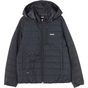 622-1220007-010 [防風 撥水 加工 中綿 キルティング フルジップフーディ レディース Sサイズ ブラック]