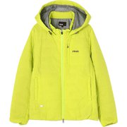 622-1220007-130 [防風 撥水 加工 中綿 キルティング フルジップフーディ レディース Mサイズ ライトグリーン]