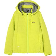 622-1220007-130 [防風 撥水 加工 中綿 キルティング フルジップフーディ レディース Lサイズ ライトグリーン]