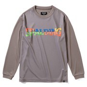 SJT211680 [ジュニアロングスリーブTシャツ バンダナロゴ 130cm アッシュブラウン]
