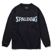 SJT211700 [ジュニアロングスリーブTシャツ ホログラムロゴ 130cm ブラック]