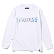 SJT211700 [ジュニアロングスリーブTシャツ ホログラムロゴ 140cm ホワイト]