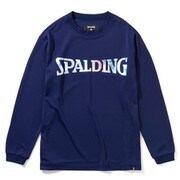 SJT211700 [ジュニアロングスリーブTシャツ ホログラムロゴ 130cm ネイビー]