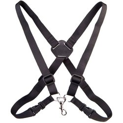 NEOTECH シンプルハーネス・ストラップ ジュニア＆レギュラーサイズ 金属性スナップフック カラー：ブラック 23155001