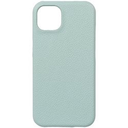 OWL-CVID6118-MB [iPhone 13用 PUレザー 背面型ケース HYBRID COVER ミントブルー]