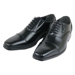 TK575-BL-25.5 [TAKEZO for men メンズシューズ 急な雨にも負けない 防水ストレートチップ 25.5cm]