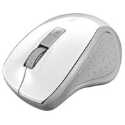 ワイヤレスマウス Bluetooth5.0接続 BlueLED 5ボタンタイプ 電池式 速度切替 省電力 ホワイト BSMBB308WH