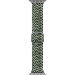 UNIQ-44MM-ASPGRN [Apple Watch 44mmケース用 ナイロン製編組みバンド スポーツループ グリーン]