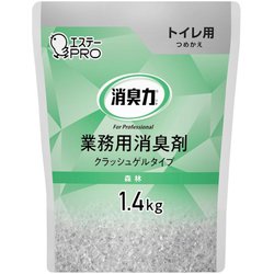 13046 [消臭力業務用 クラッシュゲルタイプ トイレ用 つめかえ 1.4kg 森林]