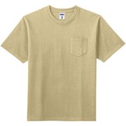 10.2オンスポケット付きスーパーヘビーウェイトＴシャツ MS1157 65 サンドカーキ Lサイズ [アウトドア カットソー メンズ]
