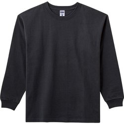 10.2オンススーパーヘビーウェイトロングスリーブＴシャツ MS1608 16 ブラック Lサイズ [アウトドア カットソー メンズ]