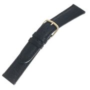 05531 [時計バンド 牛（バッファロー型押） 黒 18mm]