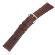 01935 [時計バンド カーフ ステッチ 茶 19mm]