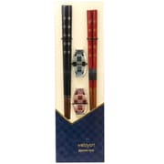 箸 箸置付き ペアセット 月山