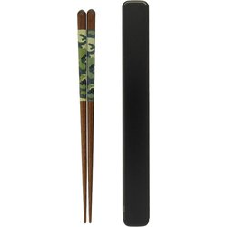 箸 箸箱 22cm グリーン 食洗機対応 ワイルドサファリコンビ