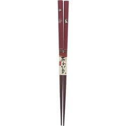 箸 20.5cm レッド 十五夜 うさぎ