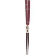 箸 20.5cm レッド 十五夜 うさぎ