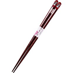 箸 20.5cm レッド ふりむき 干支箸 丑