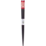 箸 21.5cm レッド アクリア 切子松葉