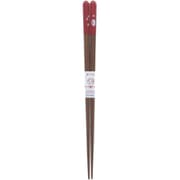 箸 20.5cm レッド 食洗機対応 華うさぎ