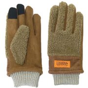UNIVERSAL OVERALL(ユニバーサルオーバーオール) 21AW-UOT215SK コーデュロイ×ボアグローブ 32 BROWN 21AW-UOT215SK
