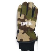 EDWIN jr (エドウィン ジュニア) 21AW-EJT707SK 迷彩ジャガードグローブ 71 D.GREEN 21AW-EJT707SK