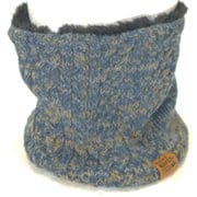 KRIFF MAYER（クリフメイヤー）Kids 21AW-KJN718SK MIXニットネックウォーマー 62 BLUE 21AW-KJN718SK