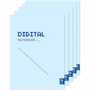 Neo smartpen対応 DIGITAL NOTEBOOK スイスバインディングノート(Sky) B5 糸かがりノート 5冊セット NDO-DN162-5B
