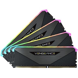 VENGEANCE RGB RT DDR4 UDIMM 64GB （16GBx4） DDR4-3600 （PC4-28800） CL18/1.35V XMP2.0 Black CMN64GX4M4Z3600C18