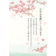 寒中はがき 3枚入 ピンクの梅 KPC-043