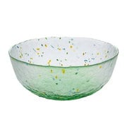 ガラス 鉢 麺鉢 ボウル 約20cm すい蓮 グリーン MKG-122783