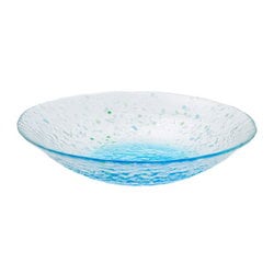 【楽ギフ_包装】 ヨドバシ.com - 約25cm 大皿 プレート 皿 ガラス 水崎硝子 工芸品