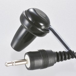 モノラルイヤホン φ2.5 1m ブラック EAR-0007