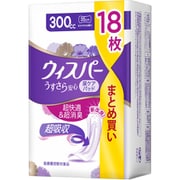 ウィスパー うすさら安心 一気にくるモレが心配な方に 300cc 18枚 [吸水ケア・尿もれパッド・多い量用]