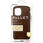 LP-IP21PLAMBR [iPhone 13 Pro用 超軽量・極薄・耐衝撃 ハイブリッドケース PALLET AIR マットダークブラウン]