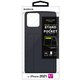 LP-IL21SHCBK [iPhone 13 Pro Max用 ポケット兼 スタンド付 PUレザーケース SHELL CARD ダークグレー]