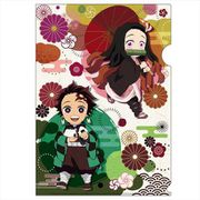 鬼滅の刃 街道歩きシリーズ クリアファイル vol.1 A 竈門炭治郎＆竈門禰豆子 [キャラクターグッズ]