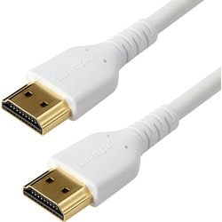 プレミアム ハイスピードHDMIケーブル/2m/HDMI 2.0/イーサネット対応/高耐久性/強化アラミド繊維使用/4K60Hz/HDMI オス - HDMI オス/ホワイト RHDMM2MPW