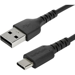 USB-A - USB-C ケーブル 1m USB 2.0準拠 ブラック RUSB2AC1MB
