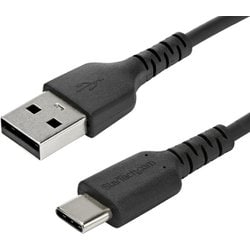 USB-A - USB-C ケーブル 2m USB 2.0準拠 ブラック RUSB2AC2MB
