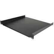 CABSHELF116 [1U サーバーラック棚板/19インチ装置ラック＆キャビネット用カンチレバートレイ/高耐久性スチール/耐荷重20kg/奥行41cm ブラック]