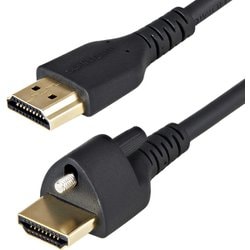 イーサネット対応ハイスピードHDMIケーブル 2m/ネジ留め機構搭載/HDMI 2.0規格準拠/4K 60Hz/HDR対応/HDMI[オス] - HDMI[オス] HDMM2MLS